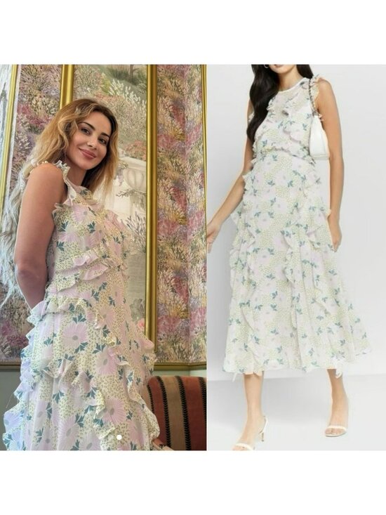 Ted Baker Dresses & Skirts - Ted Baker Calinia Sleeveless Waterfall Dress Midi Maxi Wedding Guest